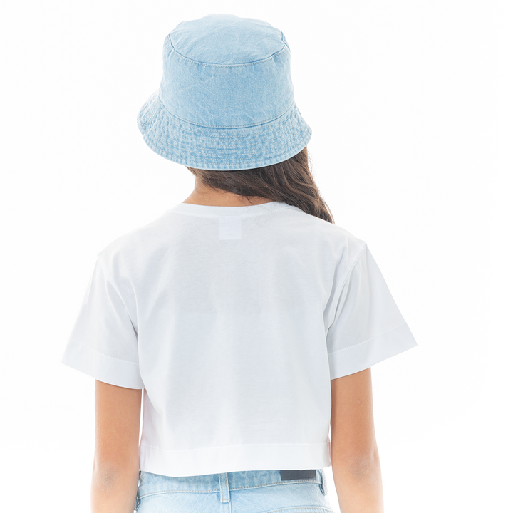 CAMISETA CROP “LITTLE SUNSHINE” EN ALGODÓN PARA NIÑAS