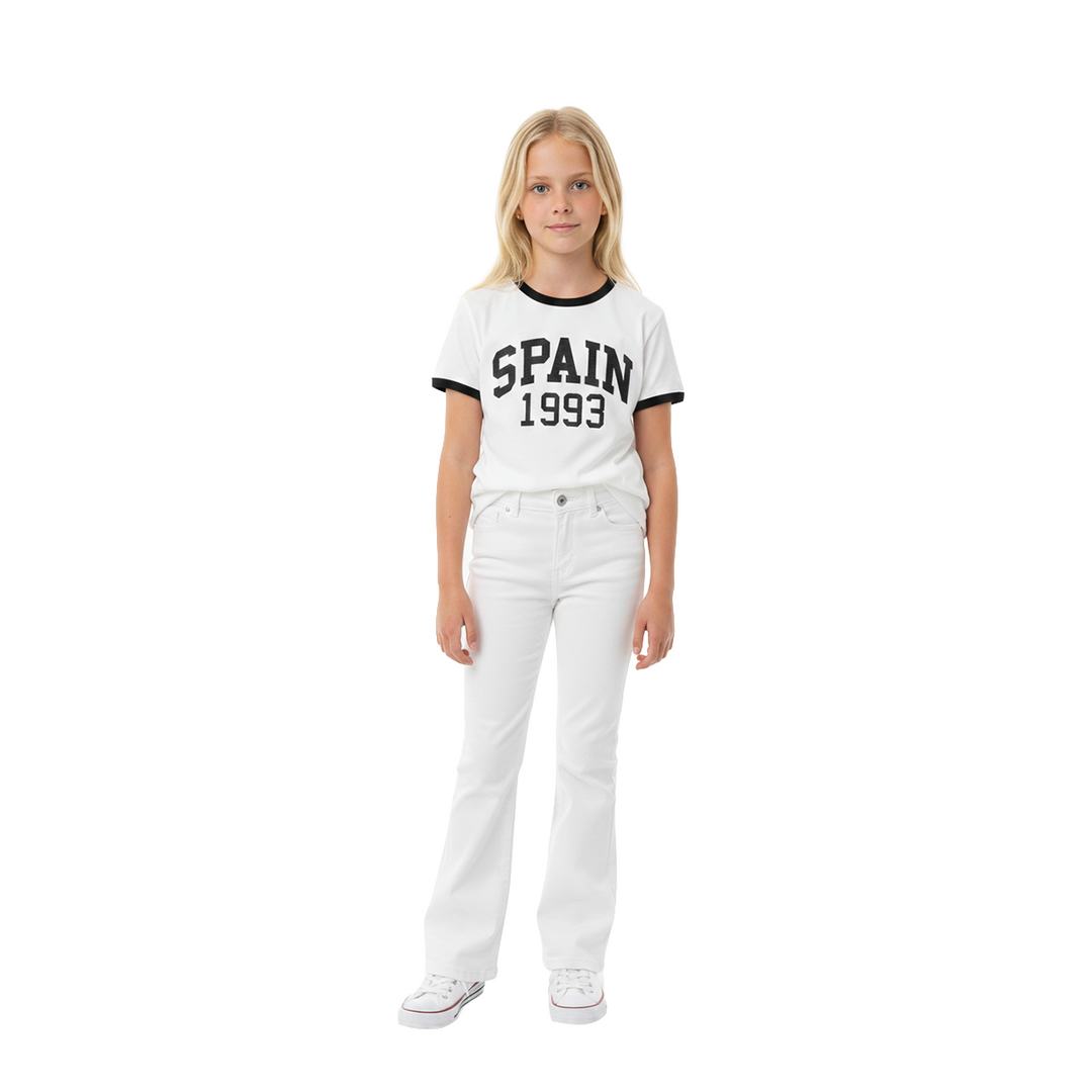 CAMISETA PARA NIÑAS CON DISEÑO ESTAMPADO - SPAIN 1993