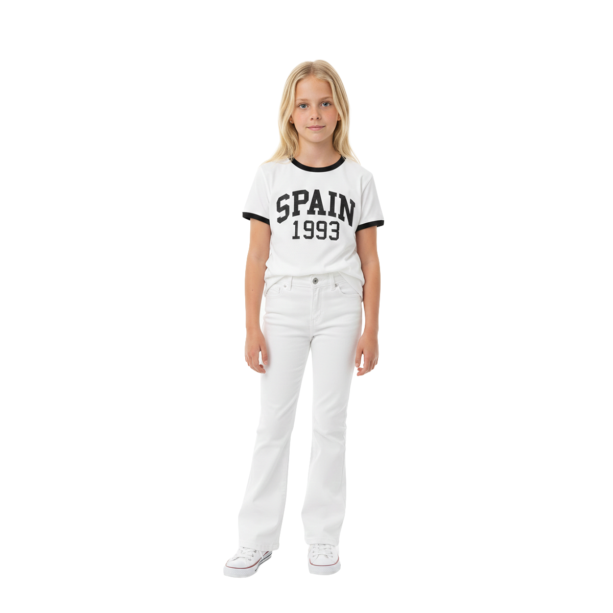 CAMISETA PARA NIÑAS CON DISEÑO ESTAMPADO - SPAIN 1993