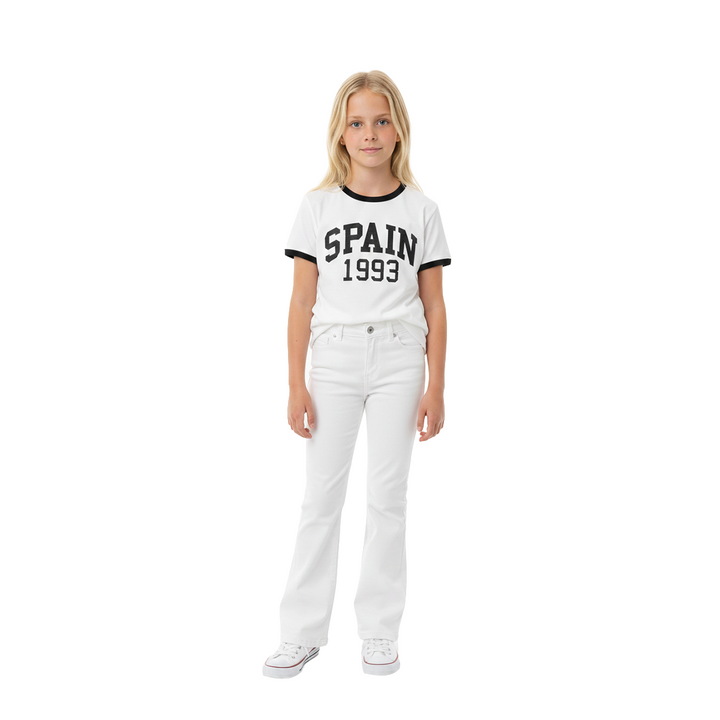 CAMISETA PARA NIÑAS CON DISEÑO ESTAMPADO - SPAIN 1993