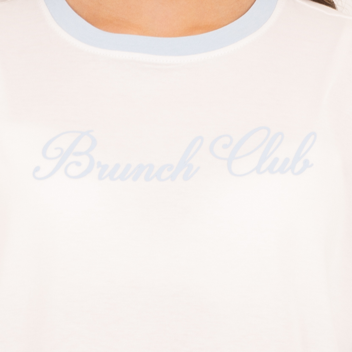 Camiseta para niñas con grafico estampado brunch club