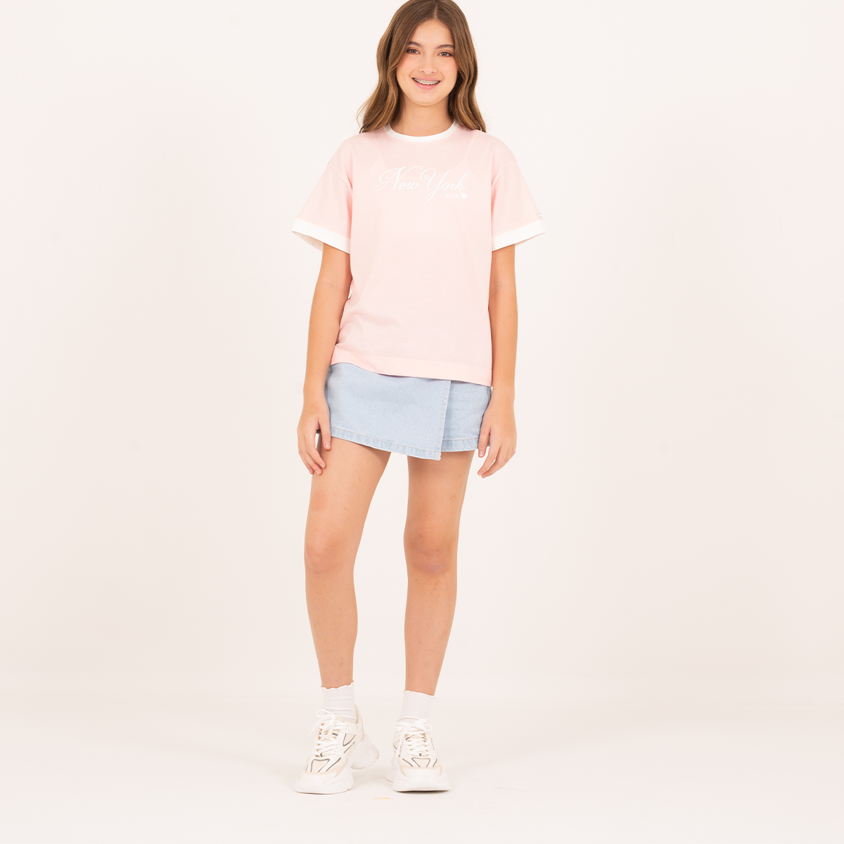 Camiseta para niñas con diseño grafico  – new york