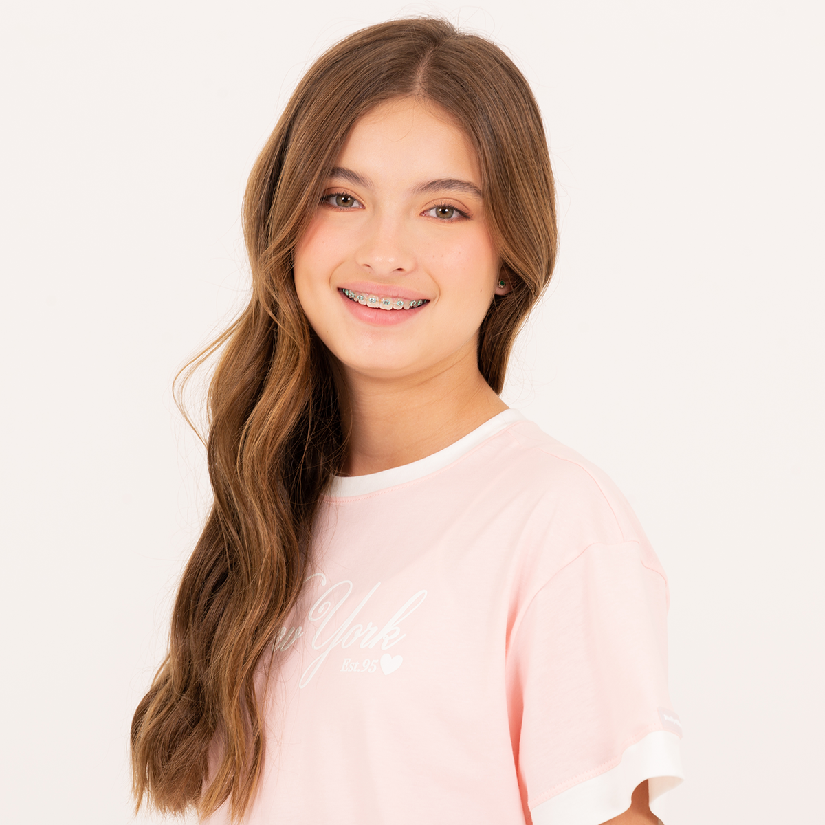 Camiseta para niñas con diseño grafico  – new york