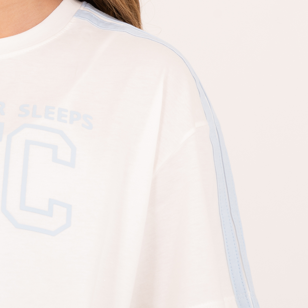 CAMISETA “NYC” TONO A TONO PARA NIÑA – BLANCA