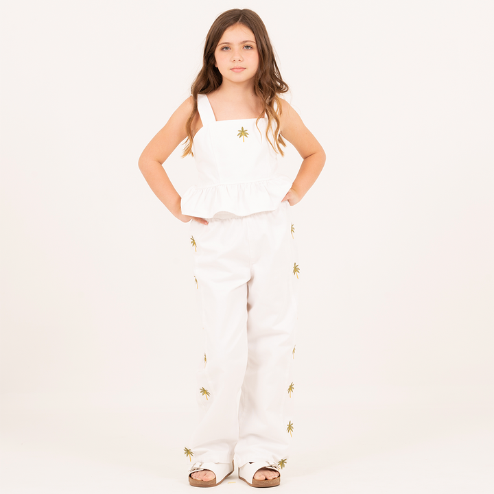 TOP PALM STORIES PARA NIÑAS – OFF WHITE
