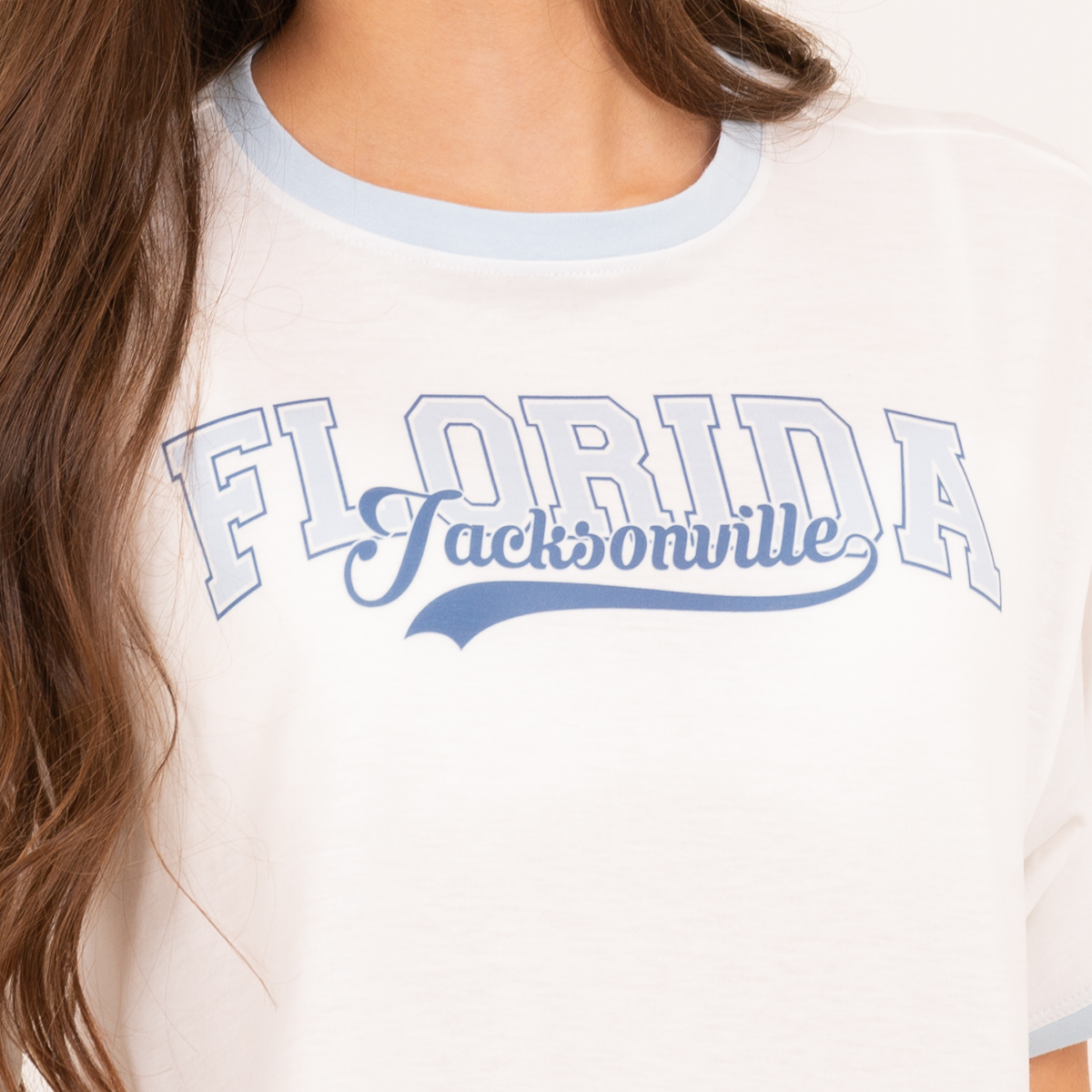 Camiseta para niñas con grafico estampado – florida