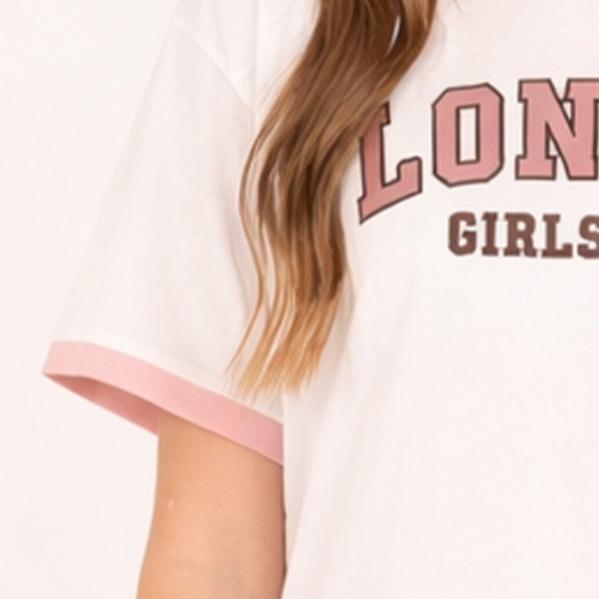 Camiseta para niñas con diseño estampado “London Girls team”