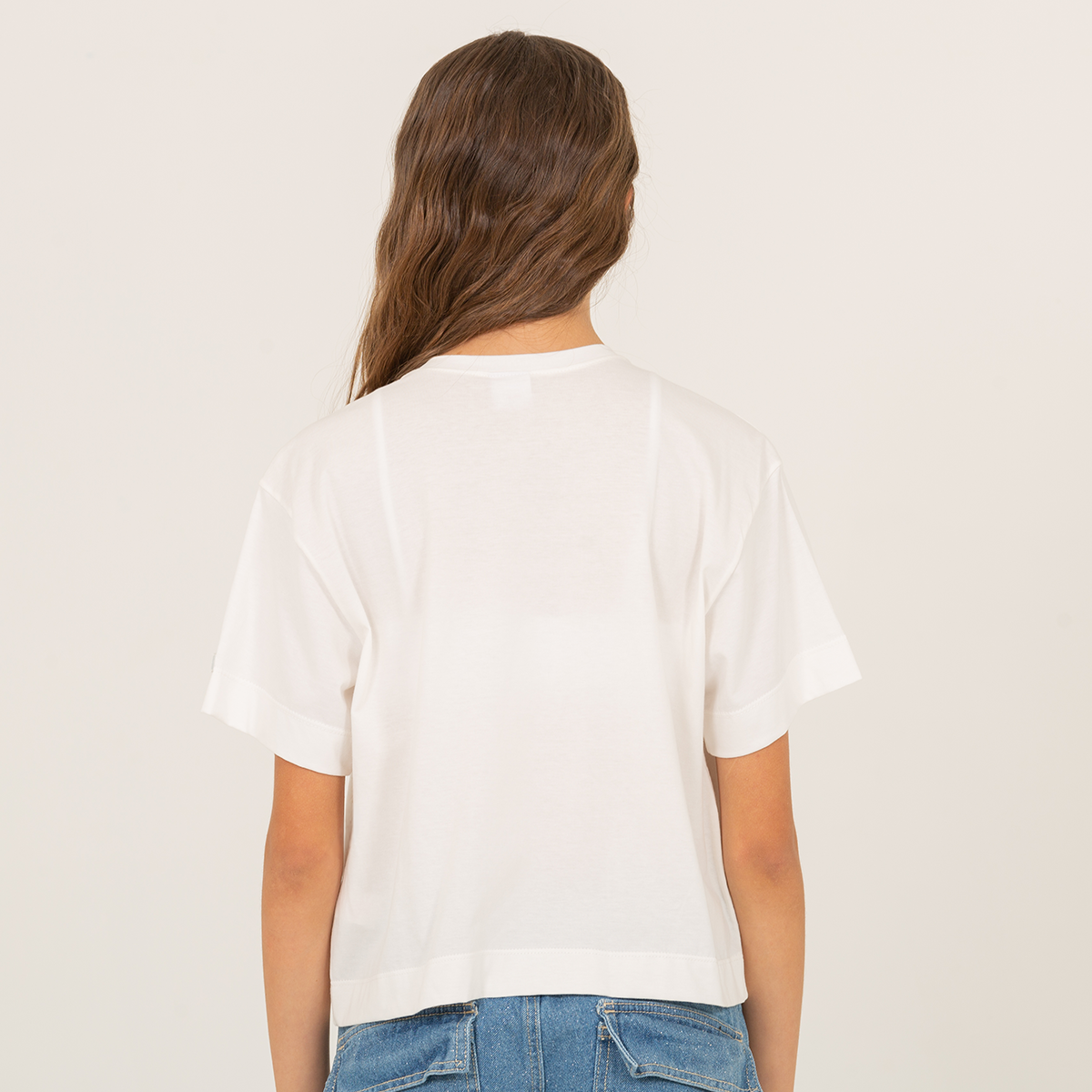 Camiseta para niñas con diseño texturizado cherry