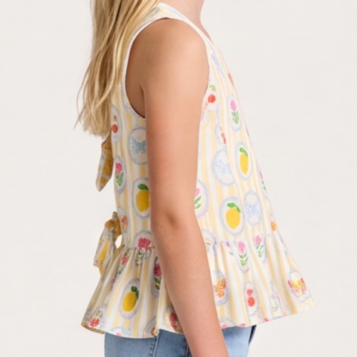 CROP TOP PARA NIÑAS CON DISEÑO ESTAMPADO