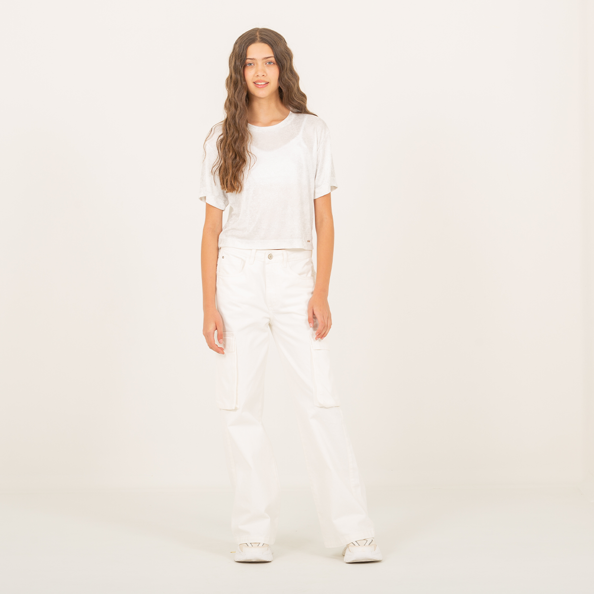 Camiseta para niñas con diseño en shimer