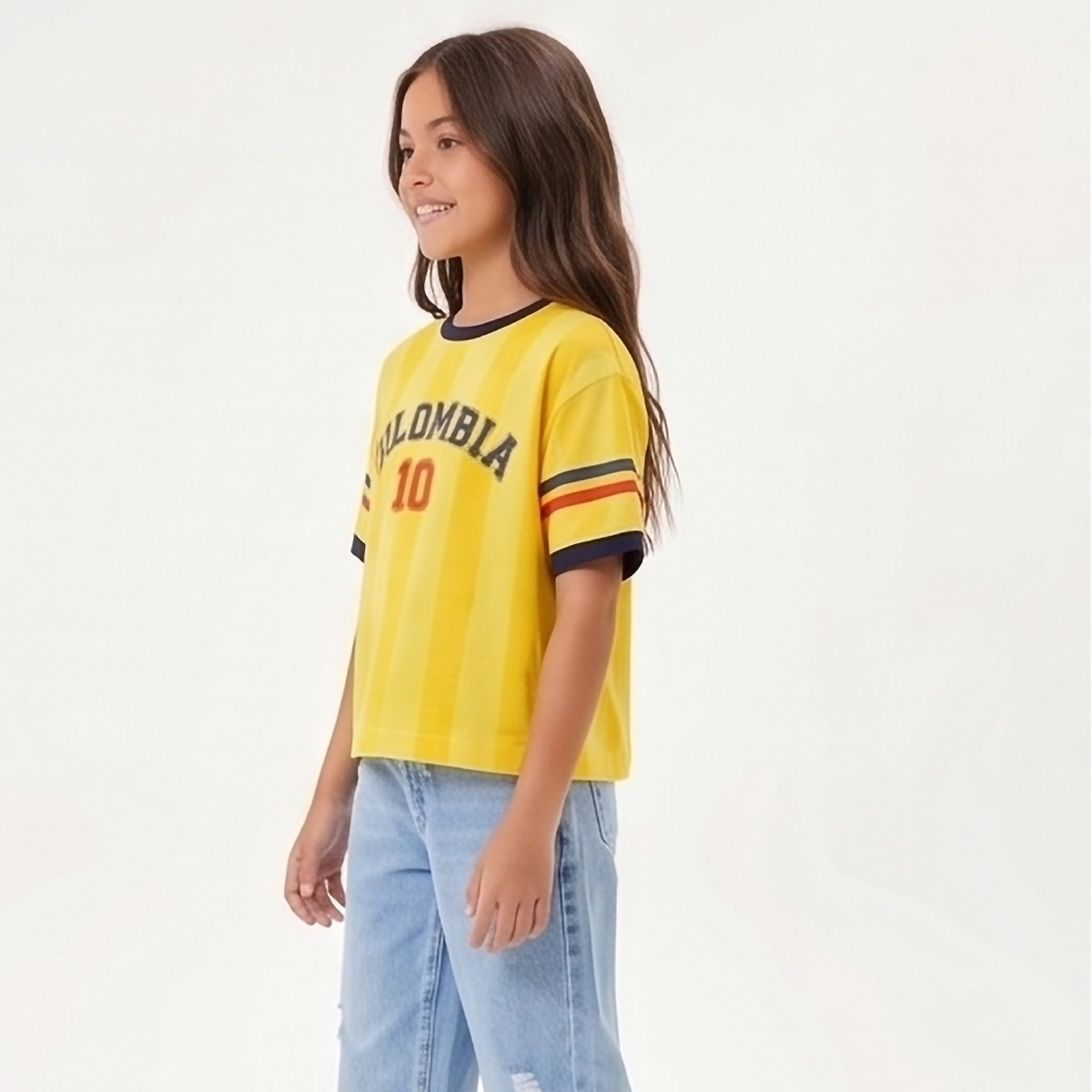 Camiseta para niña Colombia 10