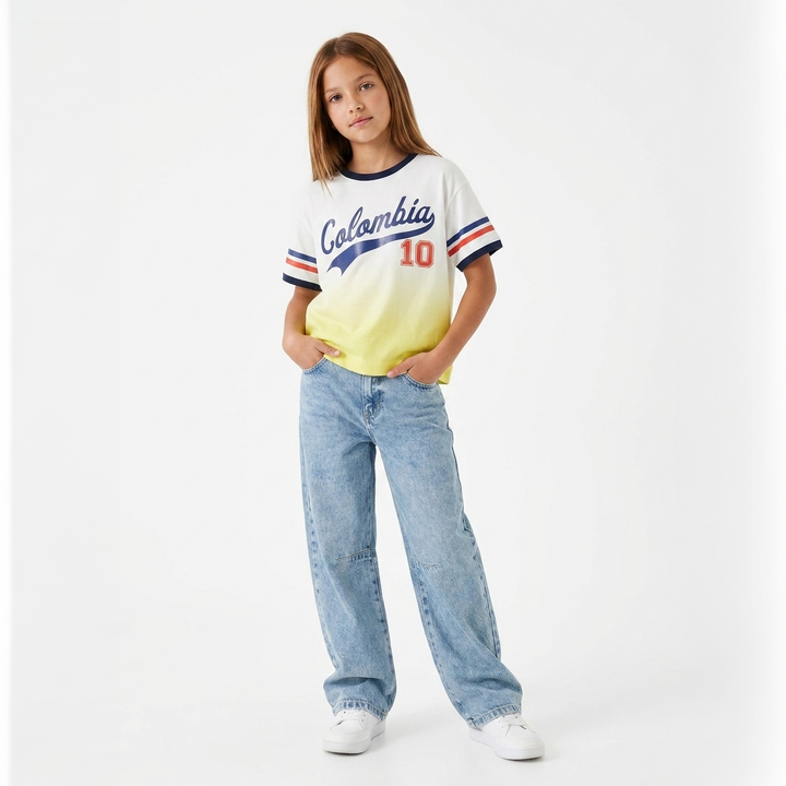 CAMISETA COLOMBIA PARA NIÑAS