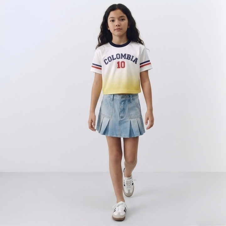 CAMISETA DE COLOMBIA PARA NIÑAS