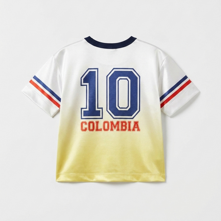 CAMISETA DE COLOMBIA PARA NIÑAS