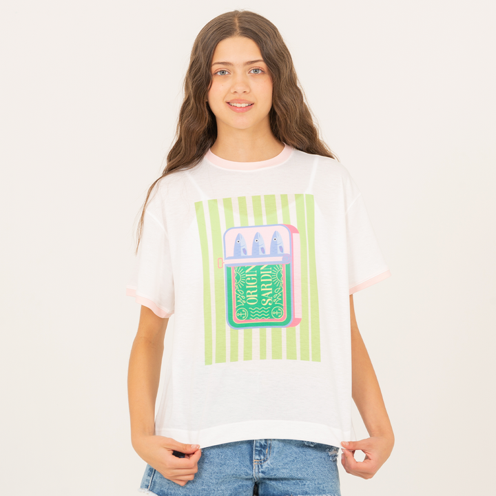 CAMISETA PARA NIÑAS CON DISEÑO ESTAMPADO