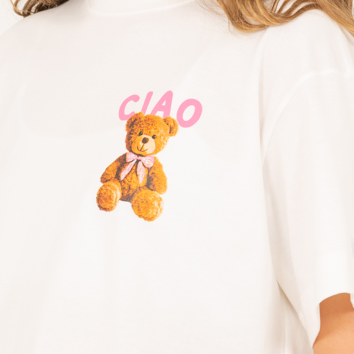 Camiseta para niñas con diseño estampado ciao