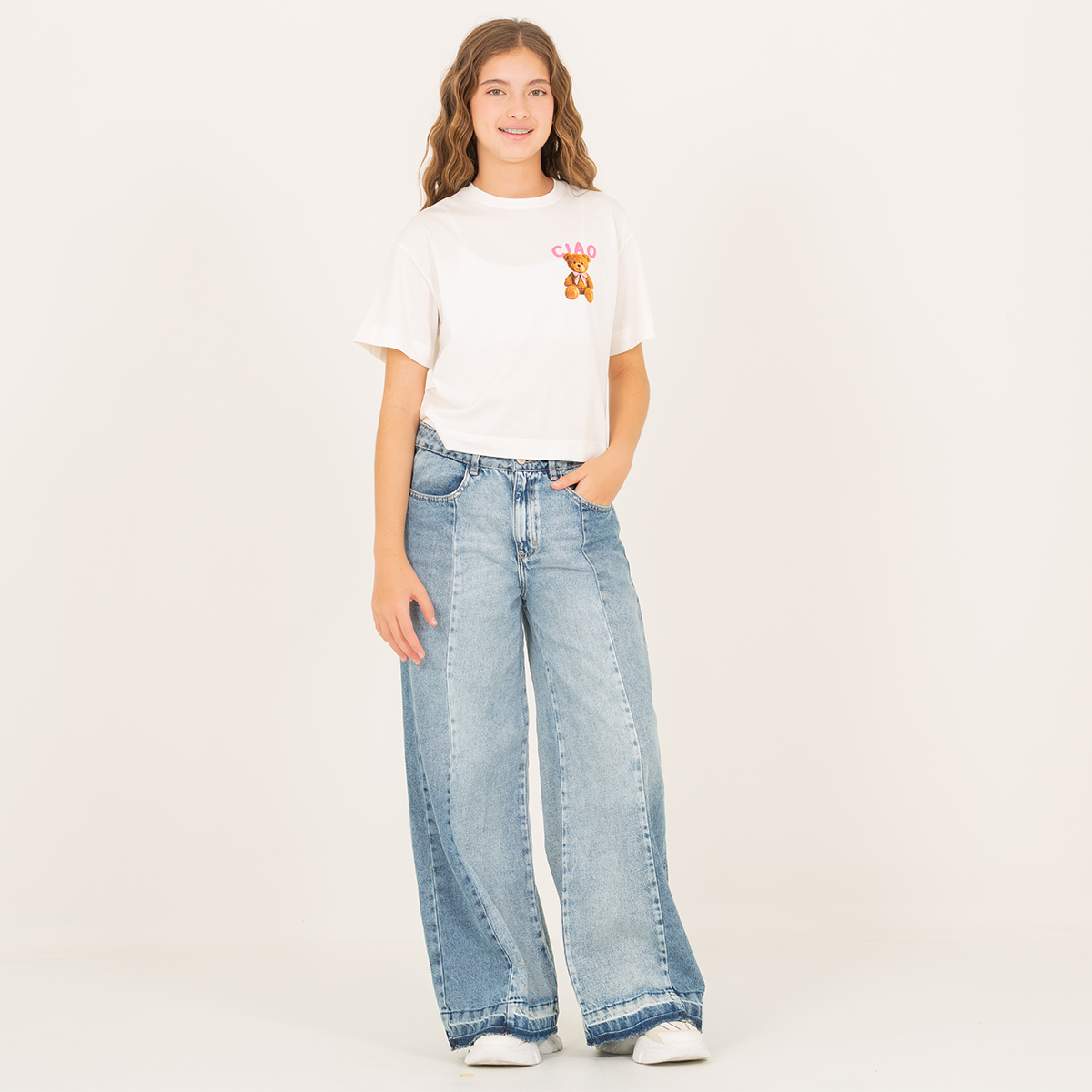Camiseta para niñas con diseño estampado ciao