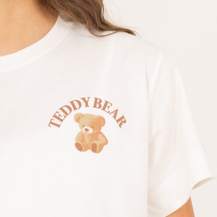 CAMISETA PARA NIÑAS CON DISEÑO ESTAMPADO TEDDYBEAR