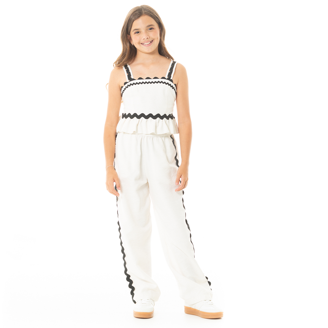 CAMISA PARA NIÑA CON DETALLE EN CONTRASTE