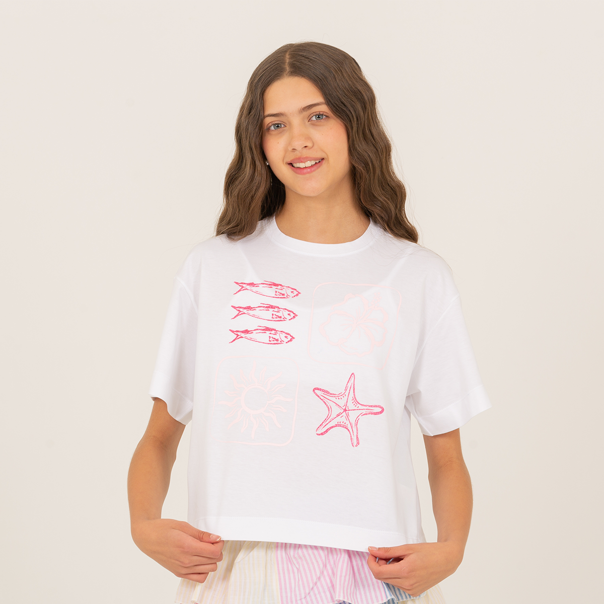Camiseta para niñas con diseño estampado
