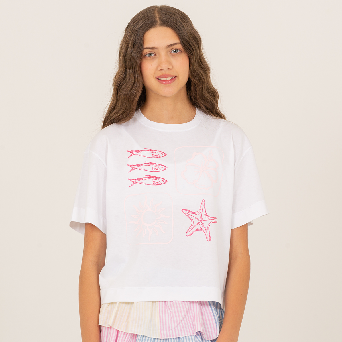 Camiseta para niñas con diseño estampado