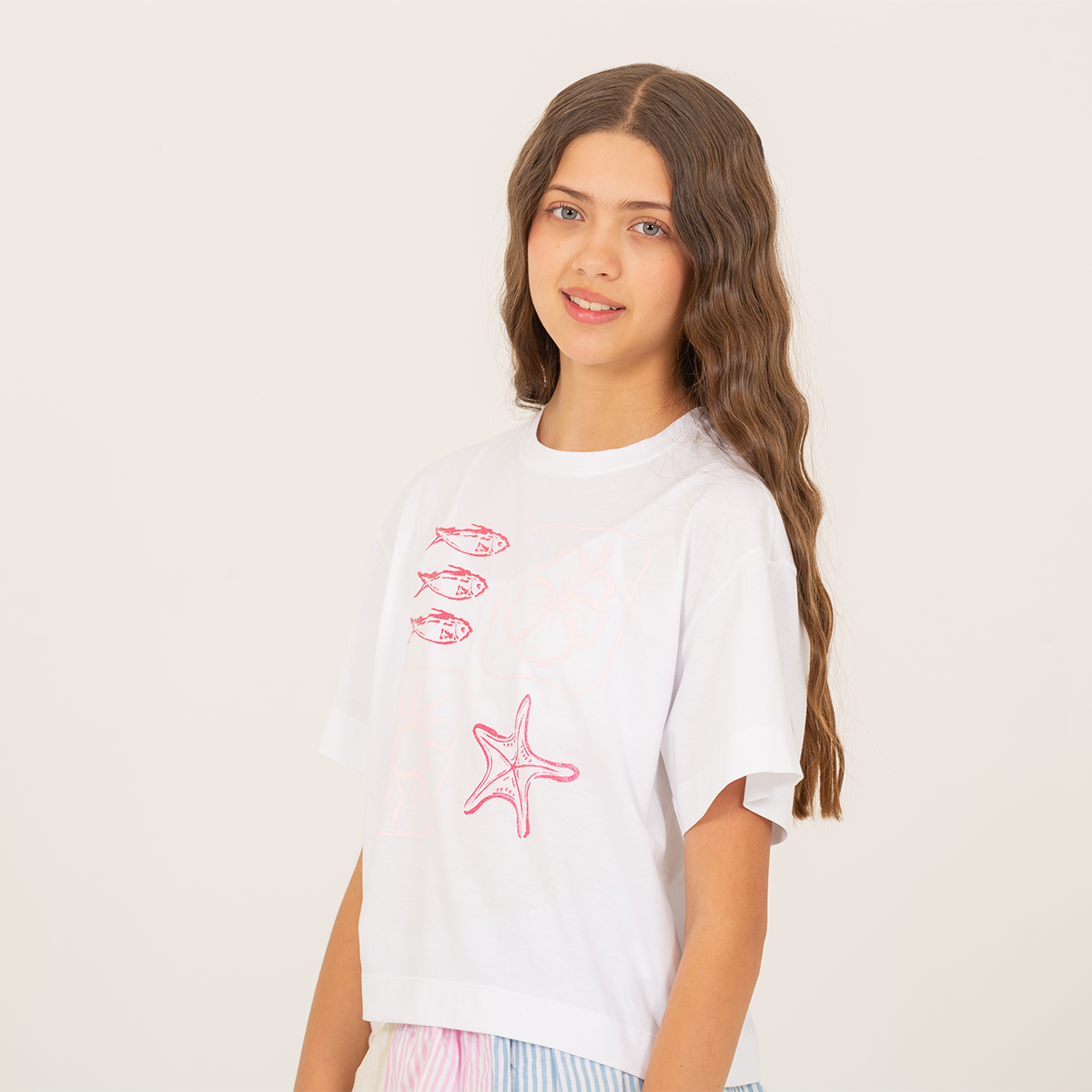 Camiseta para niñas con diseño estampado
