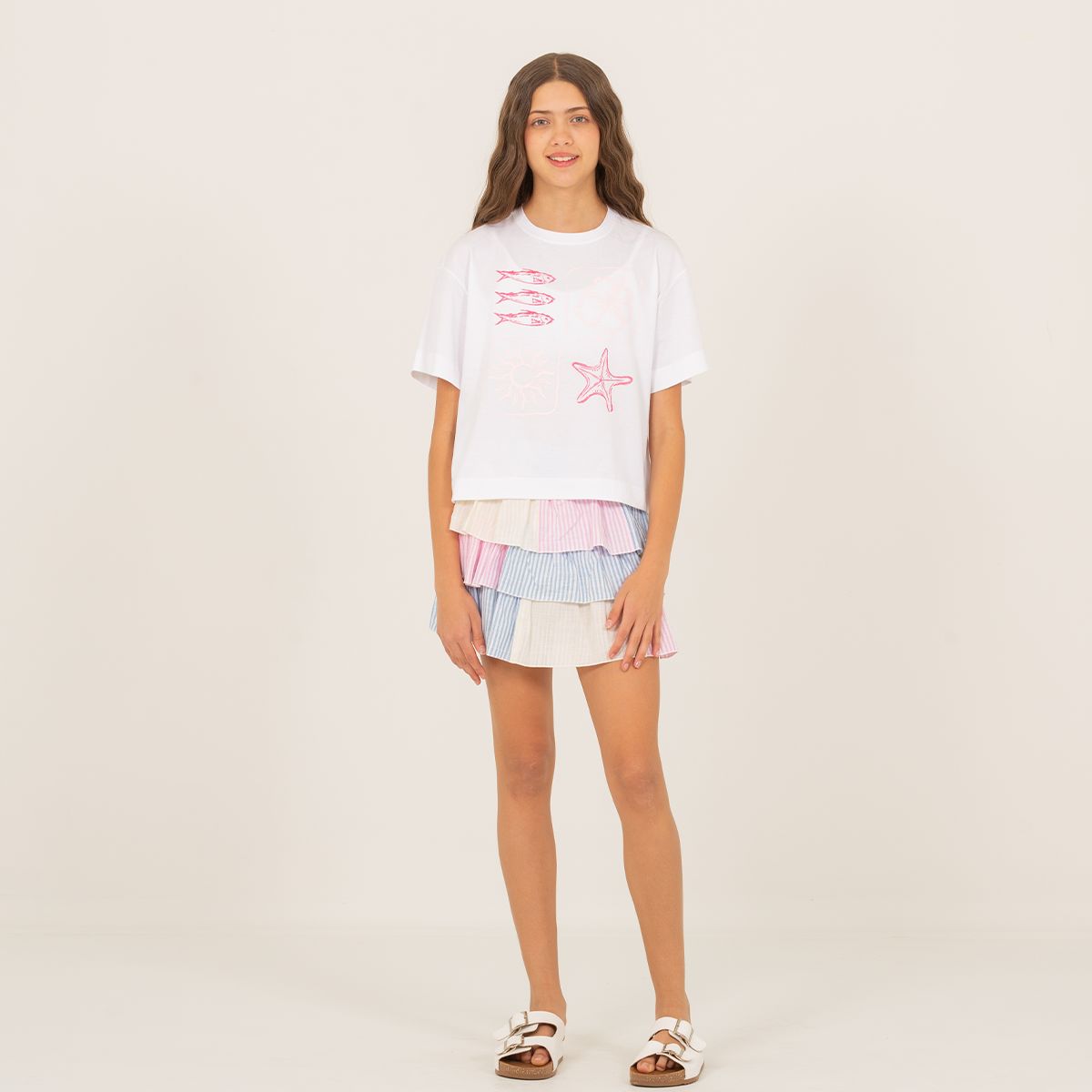 Camiseta para niñas con diseño estampado