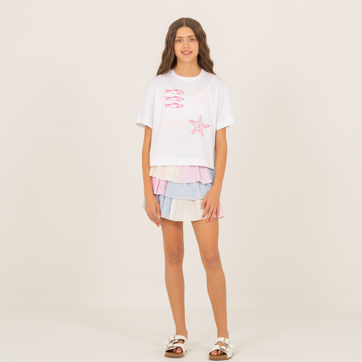 CAMISETA PARA NIÑAS CON DISEÑO ESTAMPADO
