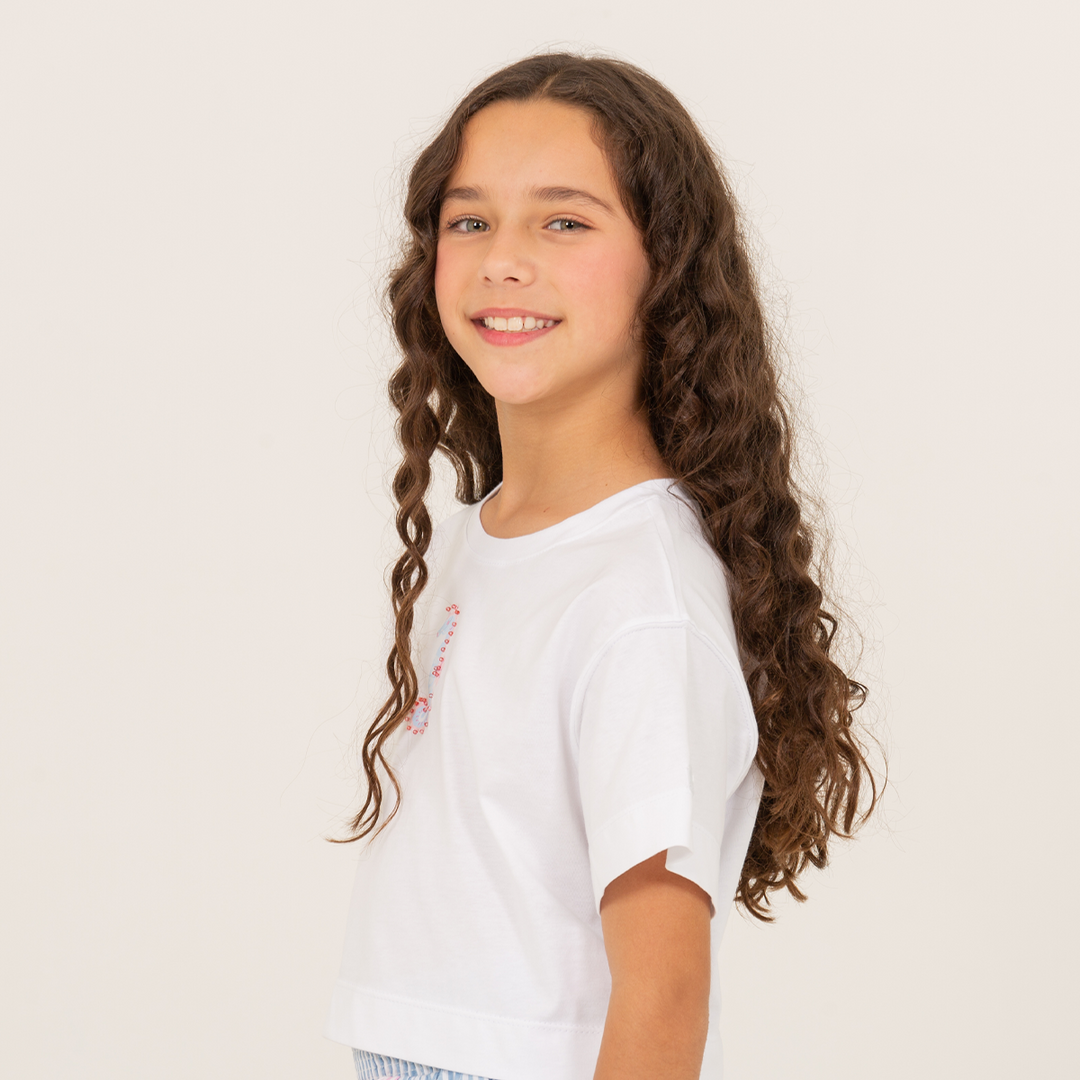 Camiseta para niñas con diseño estampado