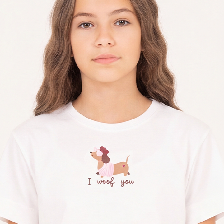 Camiseta para niñas con diseño estampado