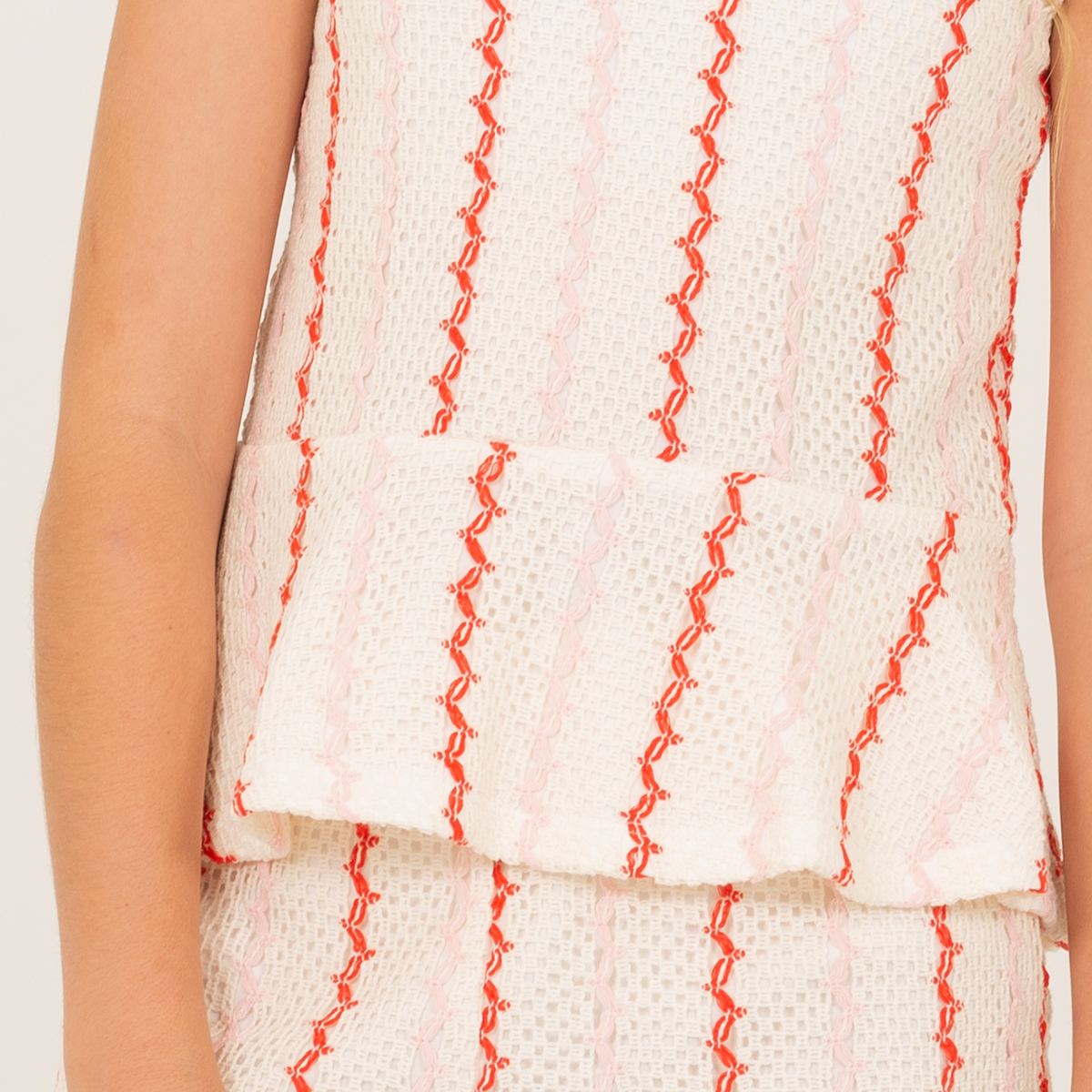 Camisa para niñas en diseño tejido - Rosado