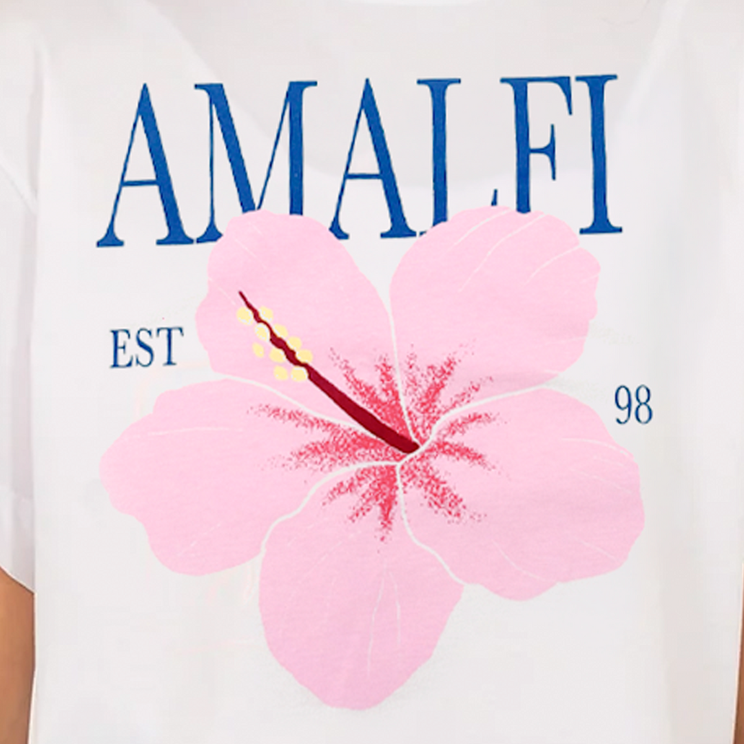 CAMISETA PARA NIÑAS CON DISEÑO ESTAMPADO AMALFI
