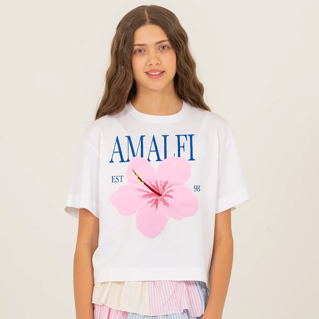 CAMISETA PARA NIÑAS CON DISEÑO ESTAMPADO AMALFI