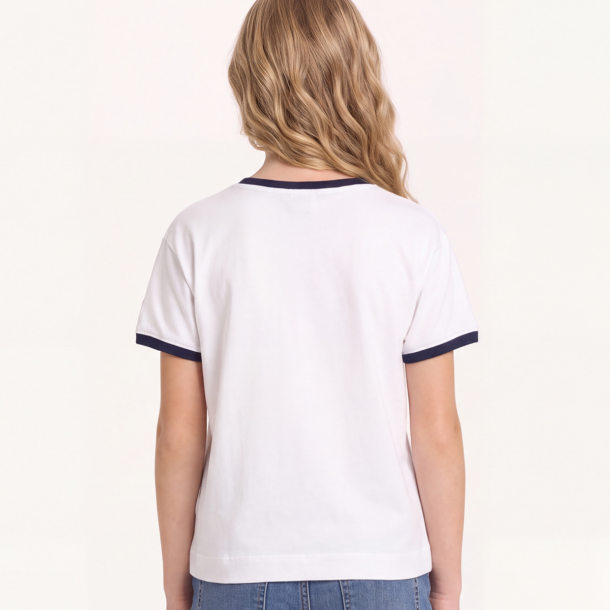 Camiseta para niñas con diseño estampado “LA Champions team“ - Beige