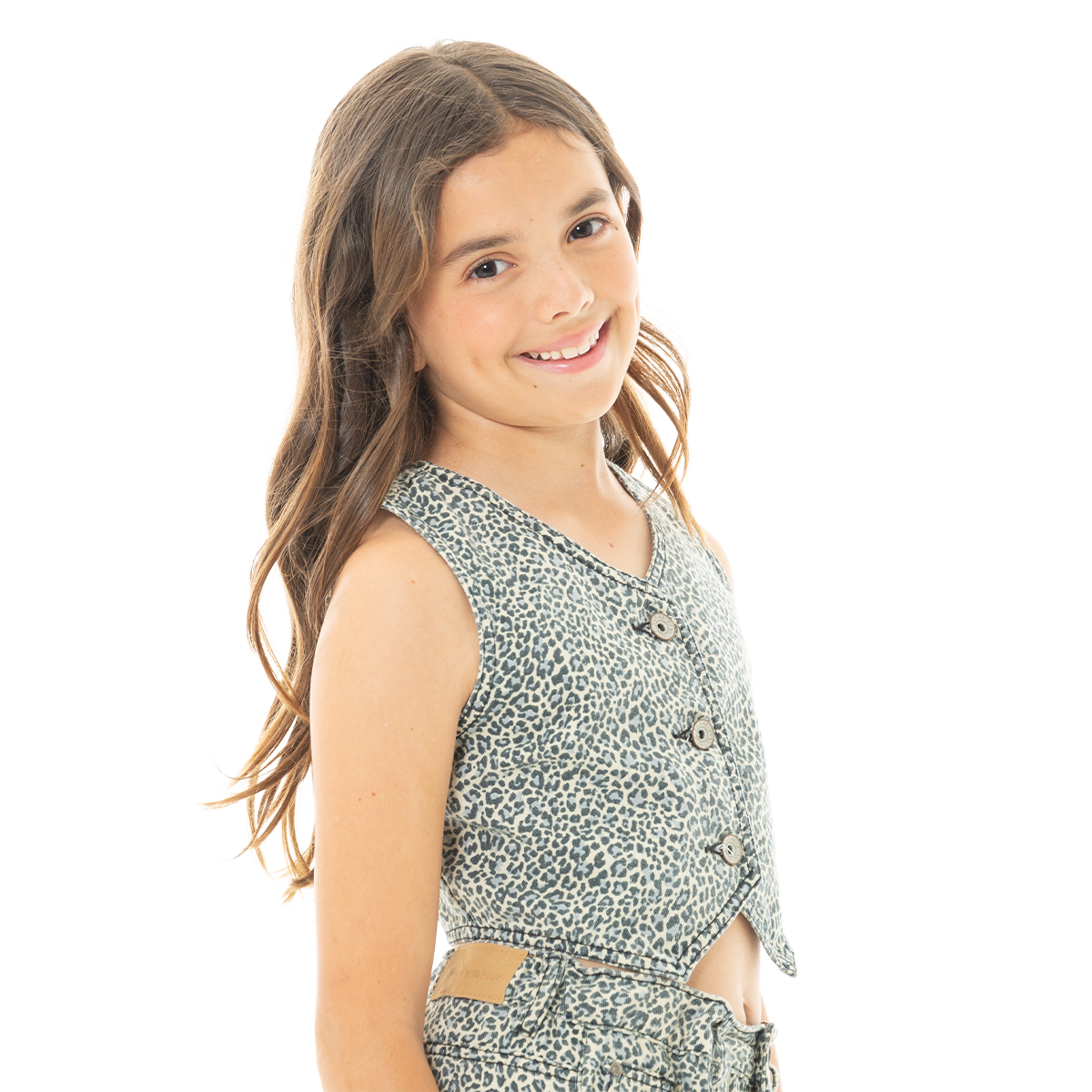 CHALECO PARA NIÑAS ANIMAL PRINT