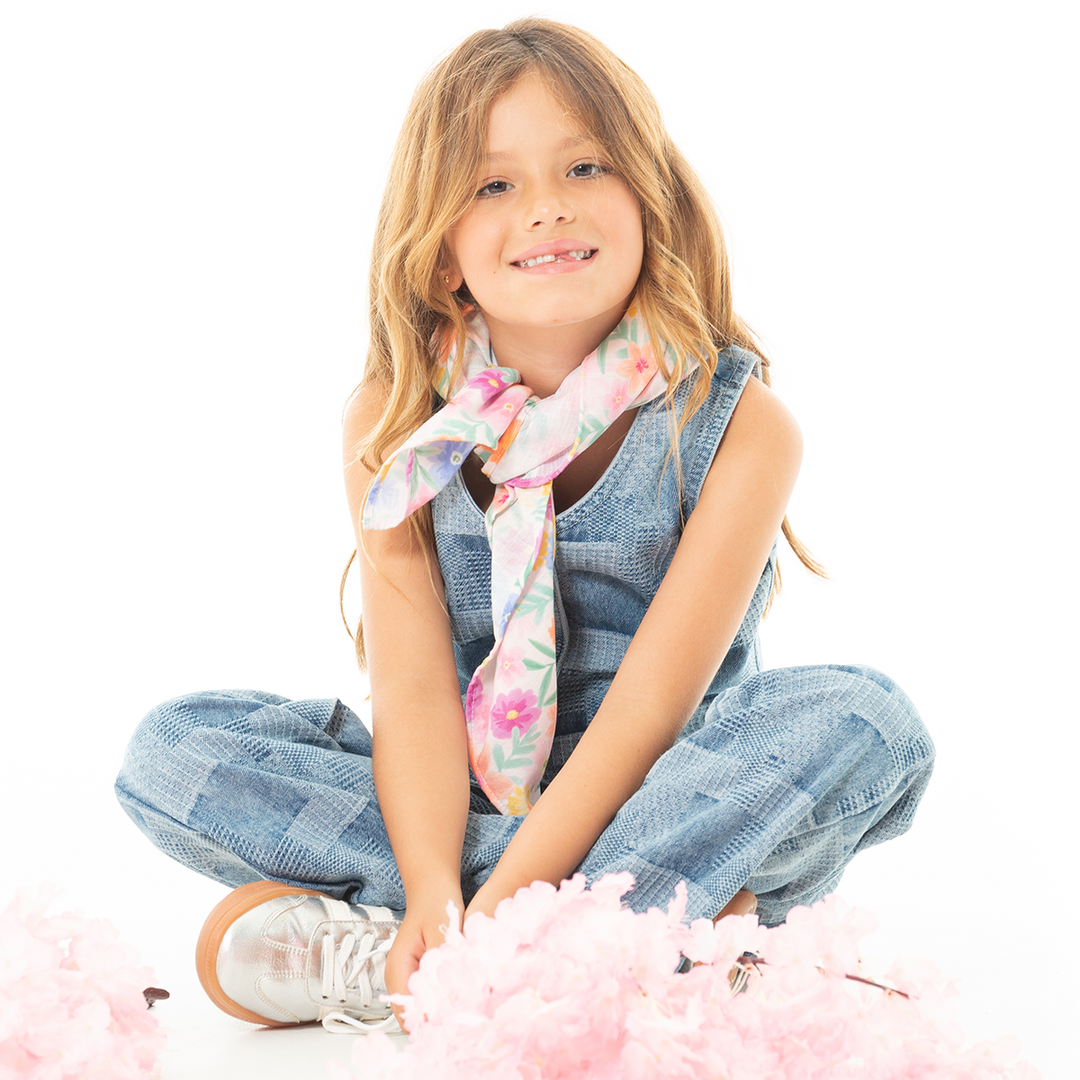 CHALECO PARA NIÑAS DENIM INDIGO