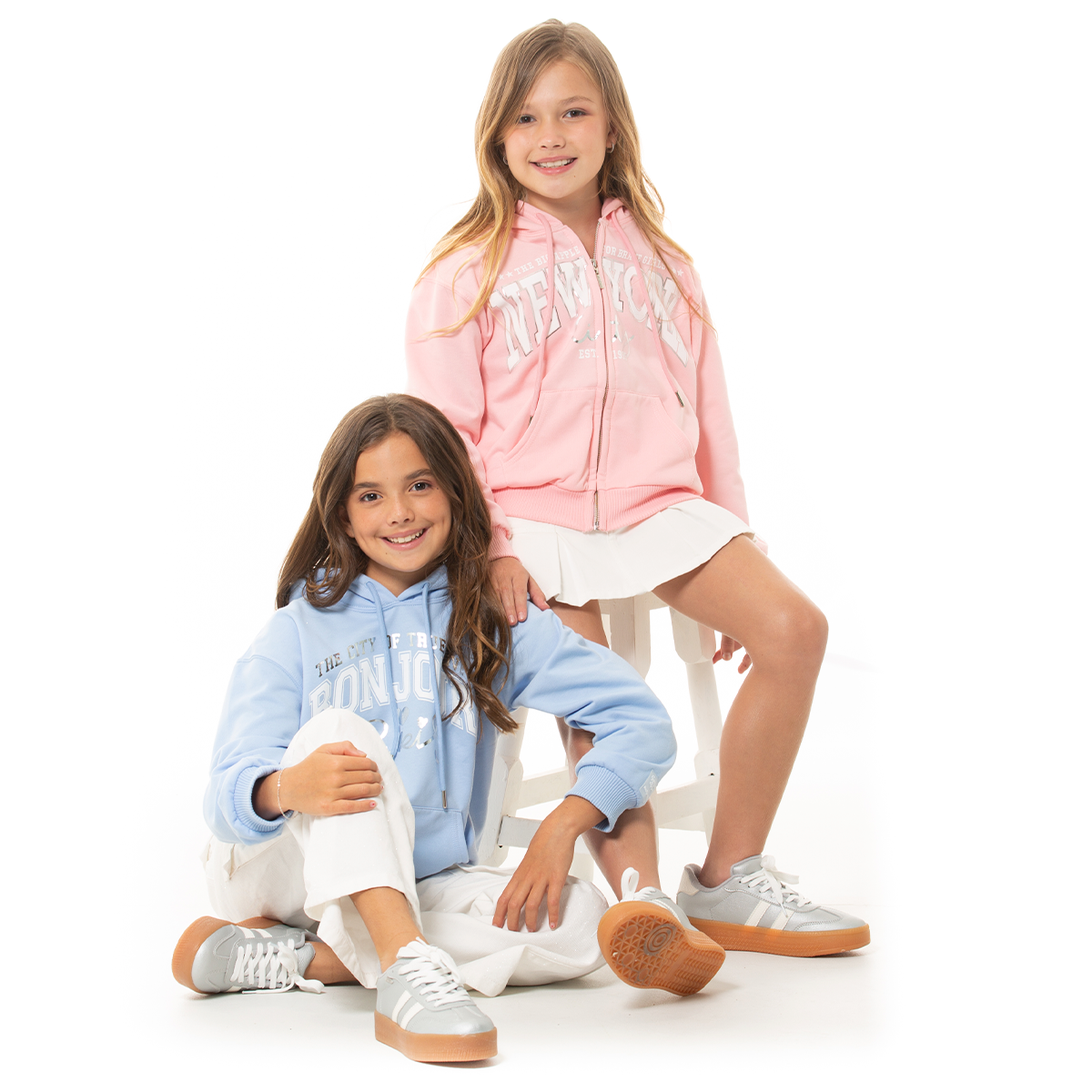 HOODIE PARA NIÑAS COLOR AZUL