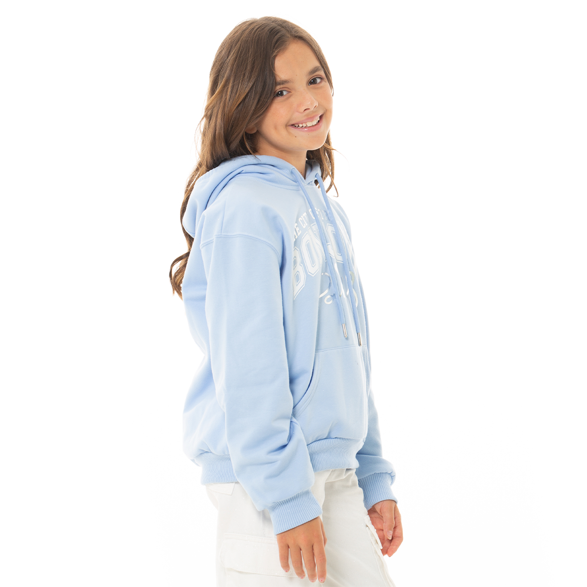 HOODIE PARA NIÑAS COLOR AZUL