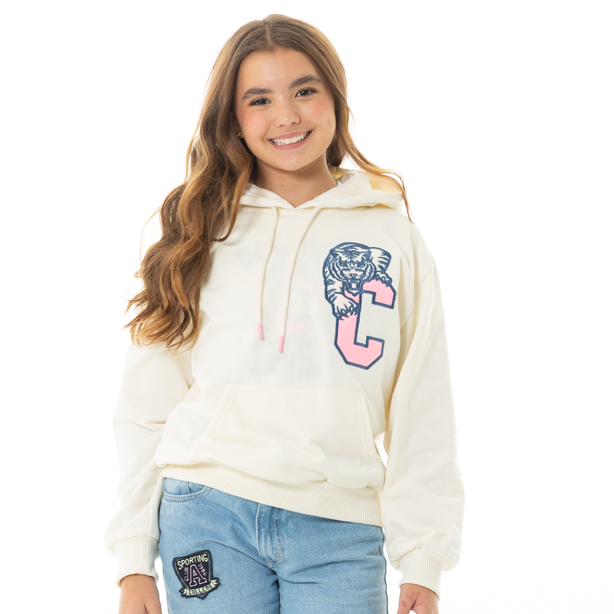 HOODIE PARA NIÑAS ESTILO UNIVERSITARIO