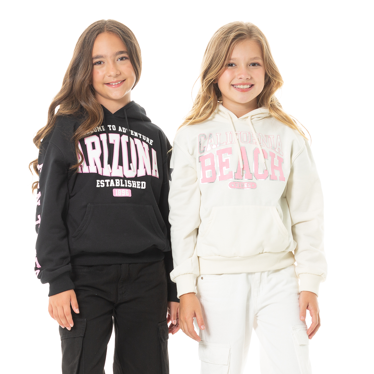 HOODIE PARA NIÑAS CON DISEÑO ESTAMPADO - ARIZONA