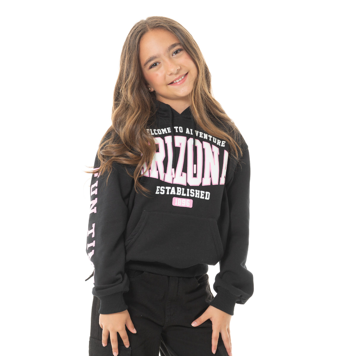 HOODIE PARA NIÑAS CON DISEÑO ESTAMPADO - ARIZONA