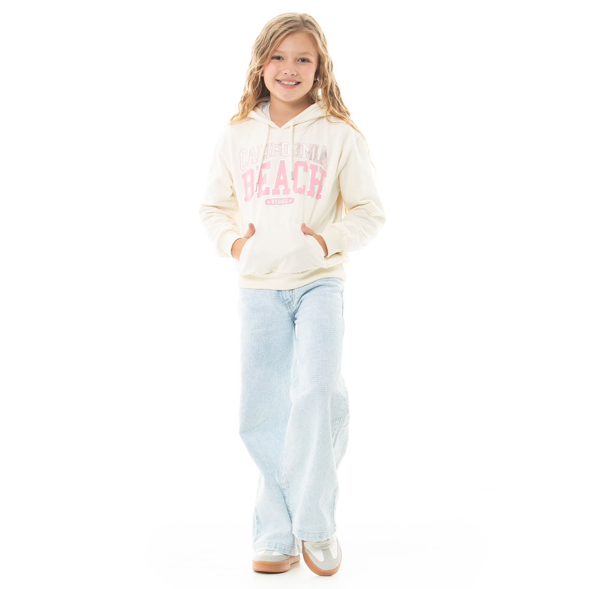 HOODIE PARA NIÑAS CON DISEÑO ESTAMPADO