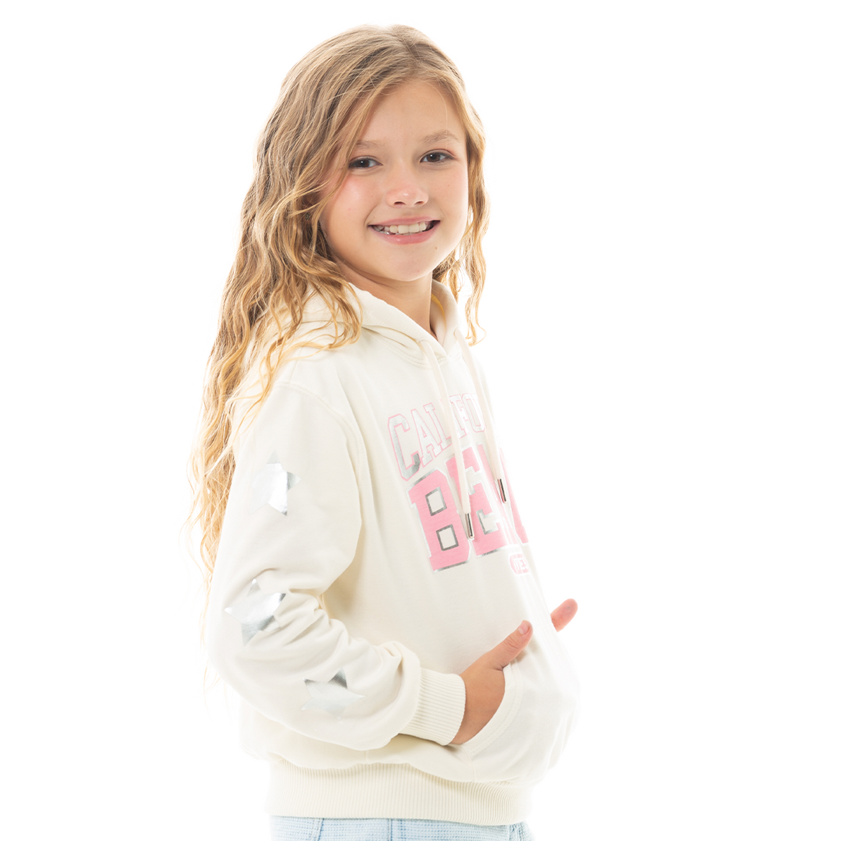 HOODIE PARA NIÑAS CON DISEÑO ESTAMPADO