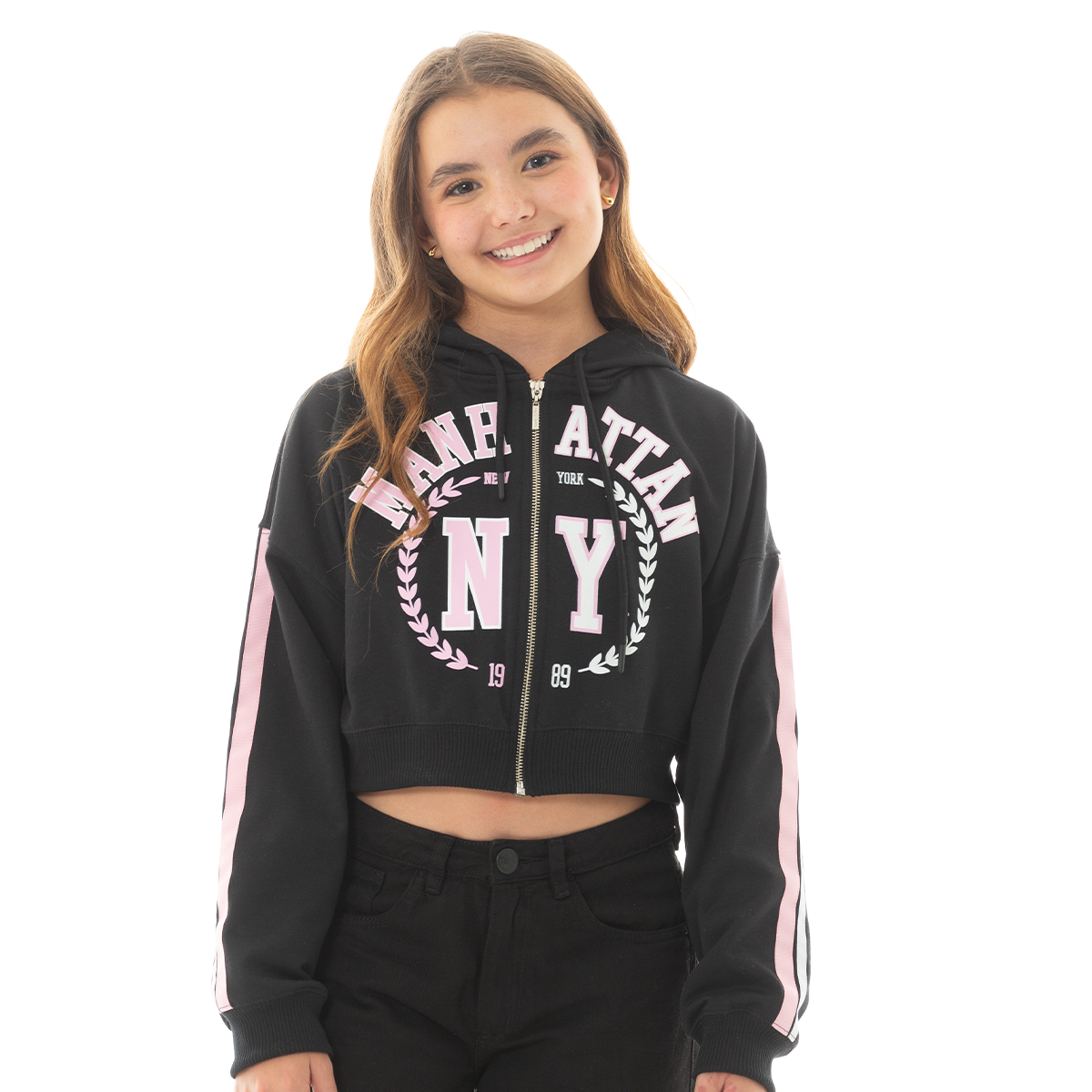 HOODIE PARA NIÑAS NEW YORK 1989