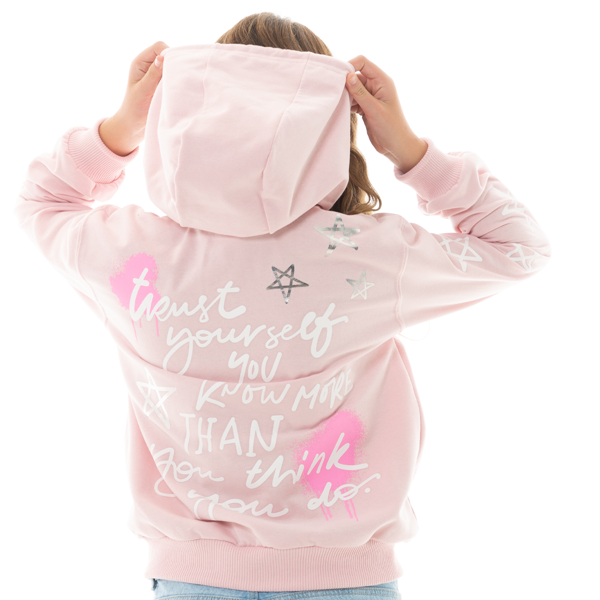 HOODIE PARA NIÑAS CON DISEÑO ESTAMPADO TAKE THE RISK
