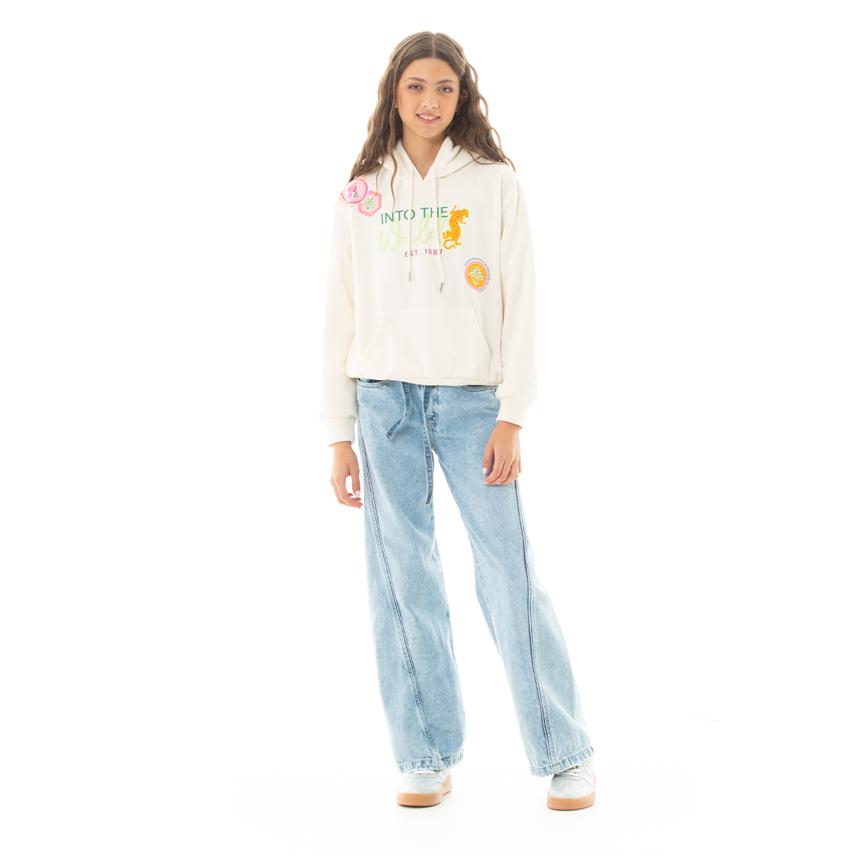 HOODIE PARA NIÑAS CON DISEÑO ESTAMPADO