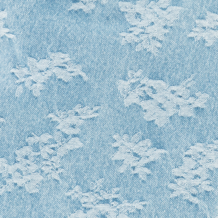 CHALECO DENIM JACQUARD PARA NIÑAS – AZUL CLARO