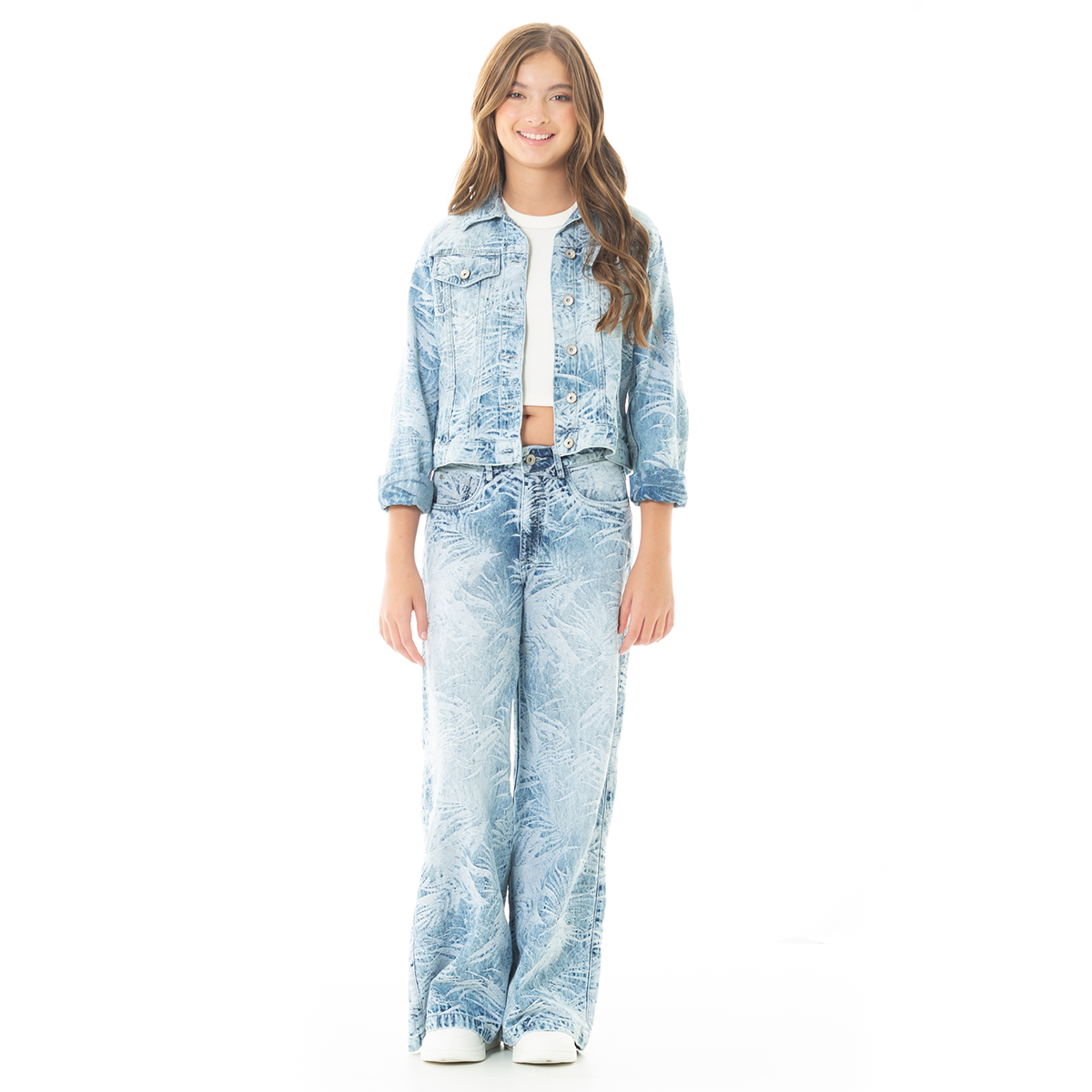 CHAQUETA PARA NIÑAS CON DISEÑO TEXTURIZADO