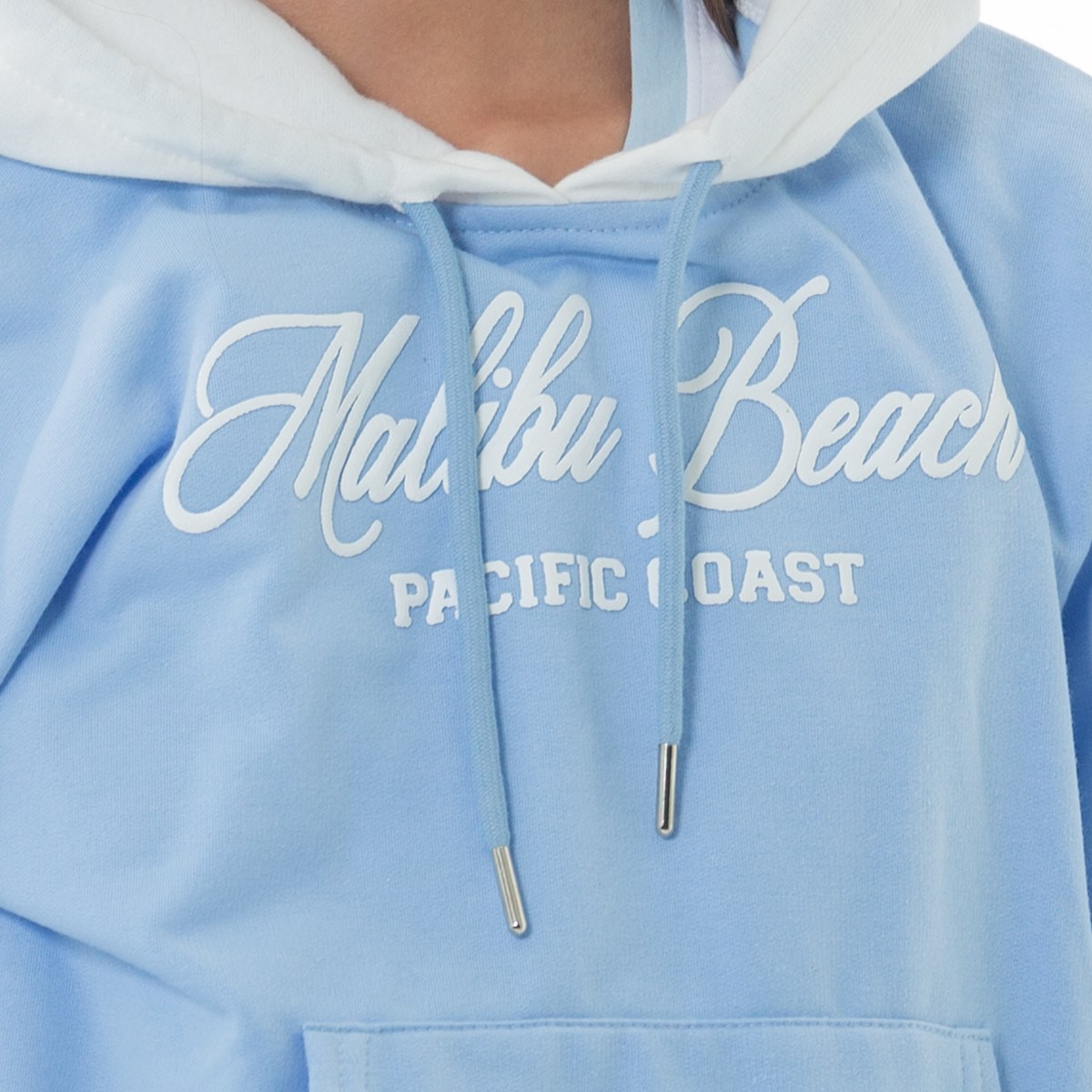 HOODIE PARA NIÑAS CON DISEÑO ESTAMPADO MALIBU BEACH