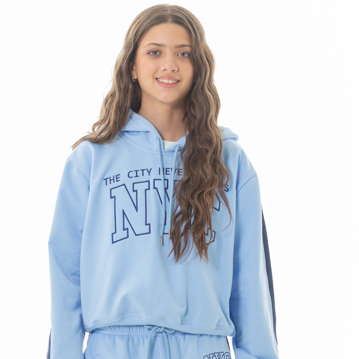 HOODIE BORDADO PARA NIÑAS – NYC